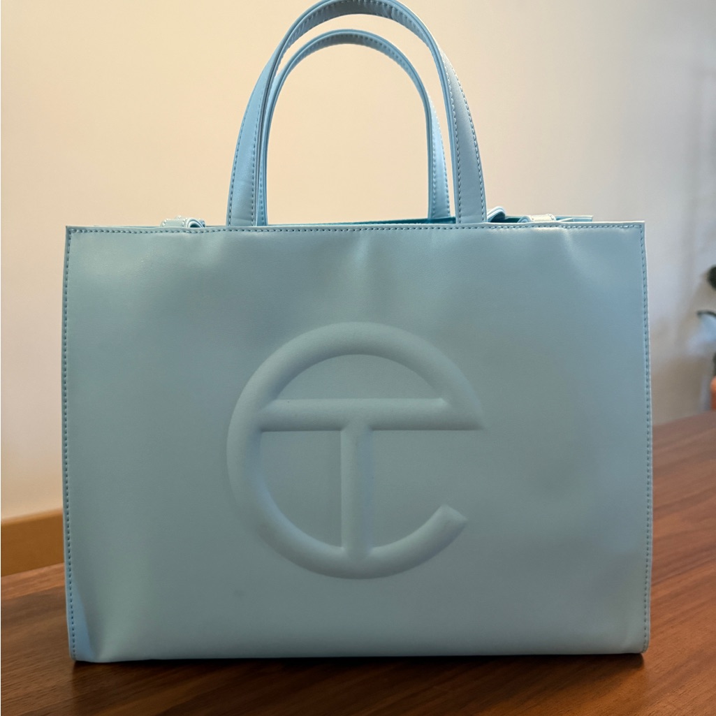 Telfar Medium Shopping Bag In Pool Blue (Light Blue)